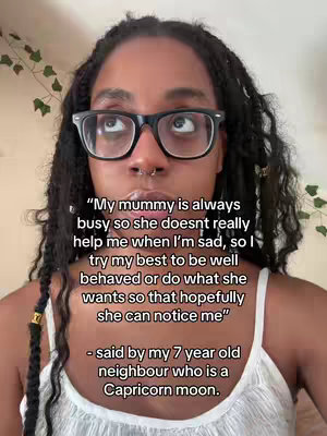 The cover image is a selfie-style shot featuring a person with long, dark, braided hair, wearing glasses and a white top. The individual is looking upward with a pensive expression, and text overlays cover a portion of the image, conveying a quote, and a caption indicating the source of such quote.