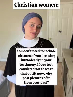 A woman with a blue headscarf smiles at the camera. A white rectangle is overlaid on her body, with black, bold text describing the topic. The background is a blurred interior setting.