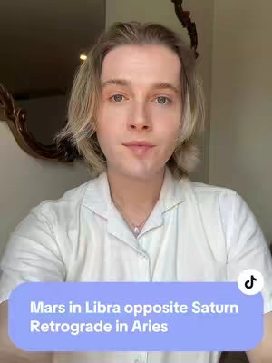 The cover image shows a person with fair skin and light-colored hair, facing the camera, in a room bathed in natural light. The background is blurred, with a hint of a decorative mirror visible. A text overlay appears at the bottom, and the TikTok logo is in the bottom right.