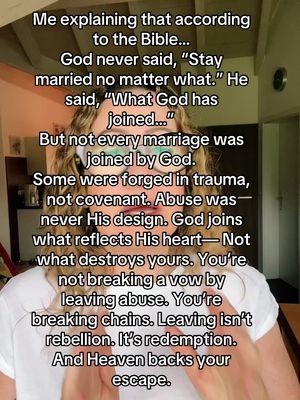 A vertical video screen capture with a woman's image in the foreground. Overlaid with text, she is speaking from what seems to be inside a room.