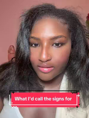 A close-up shot featuring a woman with long dark hair and a subtle makeup look. The background is a light pink. The hook overlay is a red rectangle with white text across the bottom of the image.