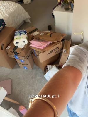 The cover image shows a close-up view of the creator's arm with a gold bracelet in front of a room with unpacked boxes, suggesting that the user is unboxing the items in the boxes.