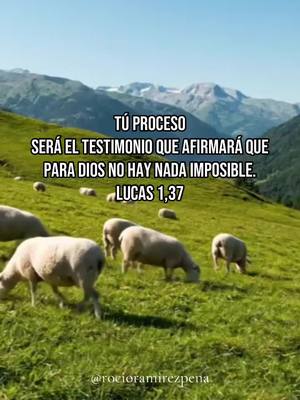 A scenic image featuring a green, grassy hillside dotted with grazing sheep. In the background, rolling hills and mountains can be seen under a clear blue sky. Text overlaid on the image provides a Bible verse.