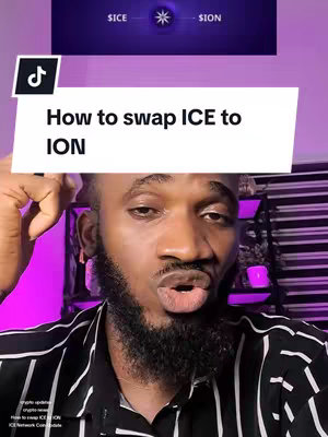 A man with a beard is centered in the shot. He is wearing a black and white striped shirt and looking at the camera with an open mouth. Text overlay is displayed in front of him, and the background has a purple hue.