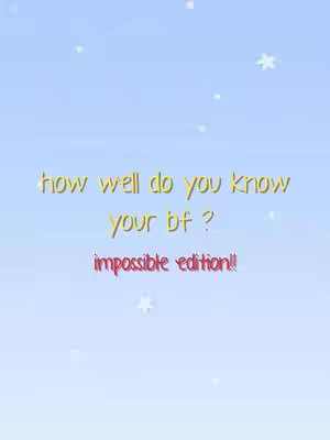 The image is a light blue gradient background with small white star-shaped elements scattered across it. Centered in the image, the text overlay is written in different fonts and colors, with the main question in gold and the edition in red.