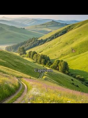 The cover image shows a scenic landscape with rolling green hills and a winding dirt road leading through the valley. The word 'Capricorn' is overlaid on the image.