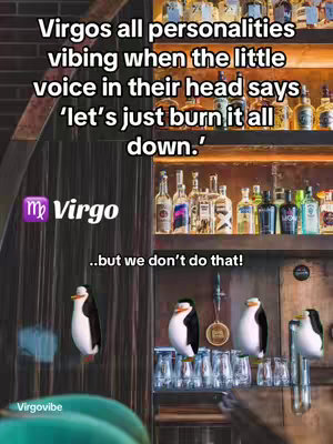 The image is a meme with text overlaid, featuring a bar setting. There are penguin cartoon characters.  The background has shelves stocked with liquor bottles. The text is stylized with a casual font.