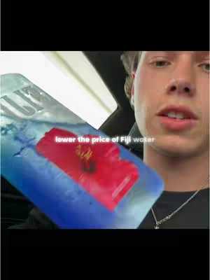 The cover image features a close-up shot of a young man holding a Fiji water bottle, with text overlayed. The background includes what appears to be the interior of a car. The man is looking at the camera, and the image is well-lit.