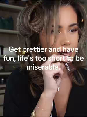 The cover image is a selfie of a woman holding a lipstick tube, with her hair in curlers. Text is overlaid on the image.