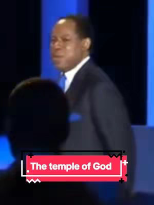 The cover image features a man in a suit giving a speech. A text overlay reads \"The temple of God\". The background has a dark blue hue.