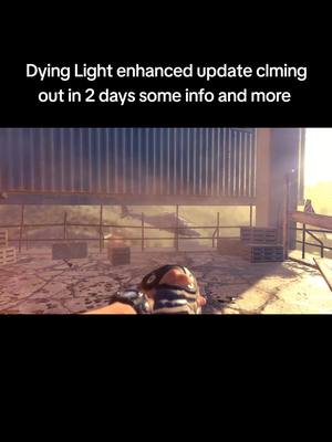 The cover image features a first-person perspective from a video game, perhaps a zombie survival game. The foreground shows a character's hand and part of their gear. The backdrop displays a building or industrial structure, with sunlight filtering through, suggesting a post-apocalyptic setting. The text in the top part of the cover image mentions an update.