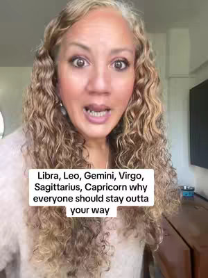 A woman with light brown, curly hair is positioned in front of a window. She has a surprised expression. The video hook is a white rectangle with text overlaying.