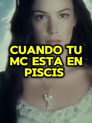 The image is a close-up of a woman's face, likely a still from a movie, with emphasized eyes and a focus on the upper body. The woman has dark hair and a fair complexion. Overlaid on the image are text overlays in a bold, yellow font with a black outline. The background is blurred, creating a soft, ethereal glow. The overall composition is an artistic blend of image and text.