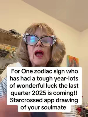 A woman in glasses with text overlaying the image.