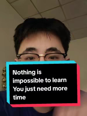 A selfie-style shot featuring a young man with dark hair and glasses. The man partially obscures his face, which reveals the hook text layered over him. Behind him, a neutral, light-colored ceiling is visible.