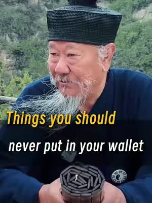 The image features an elderly Asian man in traditional clothing. The man is positioned with a blurred outdoor background of green foliage. The overlayed text is in yellow, creating a strong visual contrast. The man holds an object in his hands which may be the core subject of the video.