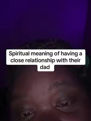 The image shows a close-up of a person's face with visible eyes, partially obscured in the lower part. The background is a dark, gradient purple. A white rectangular text box appears overlaid on the face, with text in black. The overall composition indicates focus on the face and the text message.