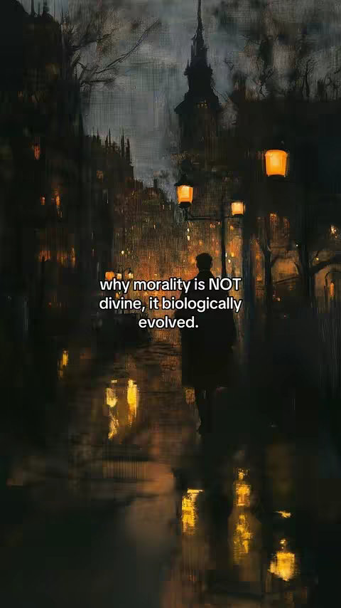 An artistic, dark, and atmospheric image of a European cityscape at night, likely a painting. The scene is wet, with lights reflecting in the street. The hook text sits on top of the scene with a figure standing between rows of buildings.