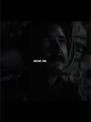 A close-up, slightly low-angle shot of a man's face, lit dimly with a dark background. The man is looking downwards, his expression seemingly emotional, with tears visible in his eyes. The text "SEND ME" is superimposed over the top of his face in white, bold font.