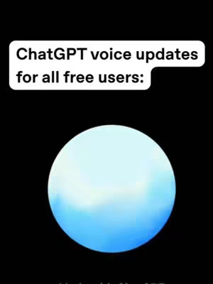 The video cover features a black background with a white speech bubble containing text at the top. Below, a large, light blue sphere with a gradient effect is centered. The overall composition is simple and modern.