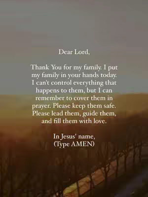 The image is a vertically oriented photograph with a gradient background transitioning from a soft, warm golden hue at the bottom to a lighter, almost white shade at the top. Overlaid on this backdrop is text in a clean, sans-serif font. The text is organized in a block, with the prayer forming the primary content. Below the prayer, are additional, smaller text elements.