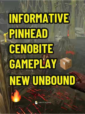 A dynamic cover image for a video about Dead by Daylight gameplay. The foreground features bold, yellow text overlaid on a detailed, dark gaming environment, suggesting a horror or thriller theme. The background is a dimly lit virtual world with obscured figures and objects like a wooden crate and a small flame. The layout is designed to grab attention with the contrasting text and a sense of suspense.