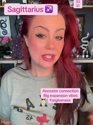 The cover image features a woman with long red hair, wearing a light gray t-shirt. She is looking towards the camera with a slight smile. There are two text boxes with various keywords superimposed over the image.