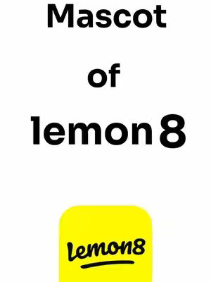 The cover image displays text and a logo against a white background. At the top, it reads "Mascot of lemon8" in a bold, black font. Below this text, there's a yellow square containing the "lemon8" logo, which has a handwritten-style font in black. The layout is simple, with the text stacked vertically and the logo at the bottom.