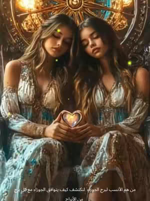 The cover image showcases two women, possibly twins, seated close together, facing forward with their eyes closed. They are both wearing similar ornate dresses. A golden, heart-shaped object is being held by both women. The background includes artistic and decorative elements which appear to be part of a larger, detailed artwork of a wheel with intricate designs.