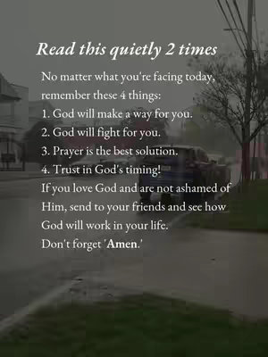 A picture of a street scene in the rain, with a gray sky and wet pavement. In the foreground, text provides four points of advice about dealing with challenges.