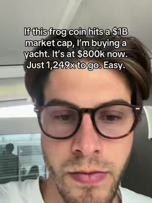 A close-up shot of a man with glasses looking into the camera. Text overlayed on the top of the screen.