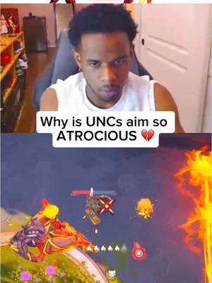 The image is a split screen. The upper half features a man in a white tank top, looking down with a somewhat serious expression. Below him is a screen capture of the game, showing animated characters and graphics. The text overlay describes the video's focus.