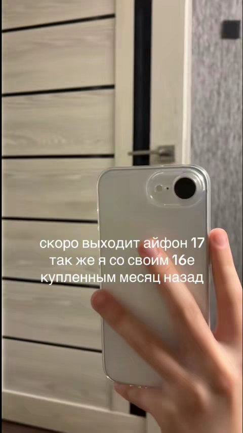 The cover image shows a hand holding a smartphone, slightly angled to show the screen. The person is indoors, against a background of a door. The text overlayed on the phone screen is in russian.
