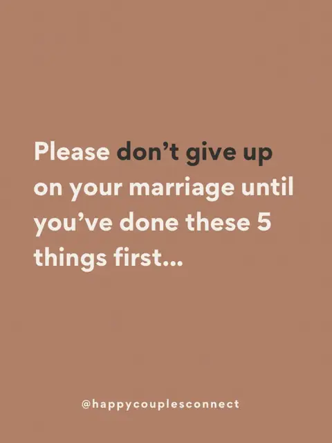 A simple graphic with a solid brown background. Centered on the image is white text providing a message about marriage advice. Below the message at the bottom is the username. The layout is straightforward and easy to read.