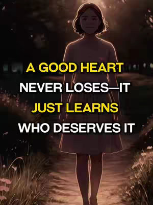 An illustration of a person walking on a path, surrounded by blurred greenery and light, with overlay text including a motivational message.
