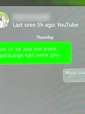 The cover image displays a screenshot of a text message conversation. A green text bubble contains the message, with a profile image and text above it.