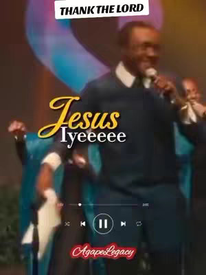 The image shows a man on stage holding a microphone, seemingly in a church setting. There is text overlayed on the image.
