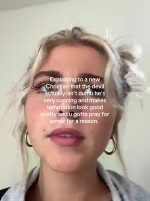 A close-up shot of a young woman with blonde hair, large hoop earrings, and a neutral expression. Text overlays are added in the top left of the cover image.