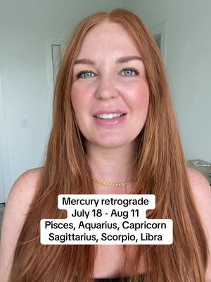 A woman with long red hair and blue eyes smiles at the camera. A text box overlay with the title is at the bottom half of the image.