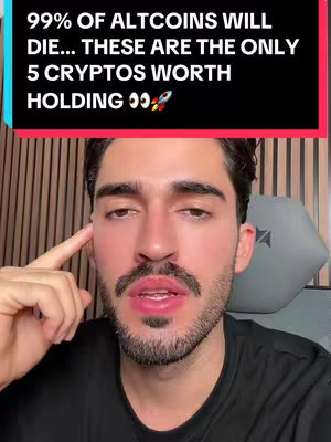 A man with dark hair and a beard is the focal point, positioned centrally, with a black box overlaying parts of the top third. The box contains white text stating the video's key points. The man is gesturing with his index finger, while the background is slightly blurred.