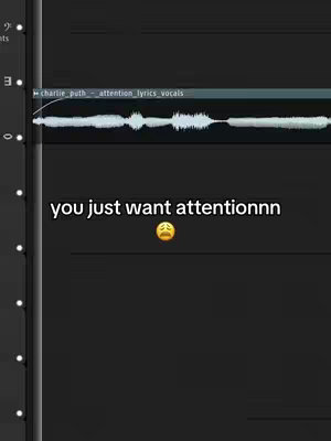 The cover image is a vertical screenshot of a digital audio workstation interface, with a dark background and various controls visible on the left, including a numerical readout. In the center, a waveform of audio plays, overlaid with the hook text in a sans-serif typeface, and a sad face emoji. The image uses a minimalist aesthetic, with the gray and white elements of the DAW interface contrasting with the black background and text.