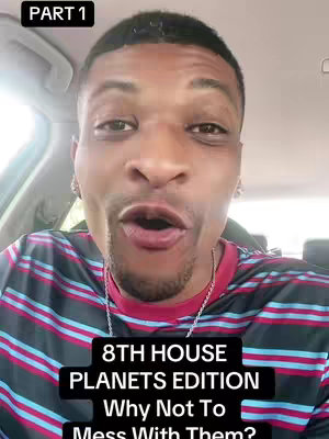A close-up shot inside a car, featuring a Black man with a surprised expression and a text overlay against a blurred background. The man appears to be in his 20s or 30s, has short hair, and is wearing a striped shirt. The text overlay provides context or information about the video's content.