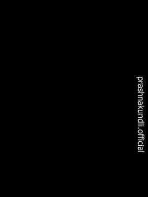 The cover image is a solid black background with the white text 'prashnakundli.official' running vertically down the right side.