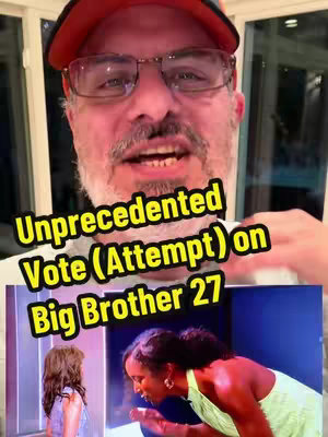A man with glasses and a red hat is in the foreground of image. The background seems to be a home. Below the man's image, the video shows two women on screen. Text is overlaid on the man's image, with a yellow background to make it pop.
