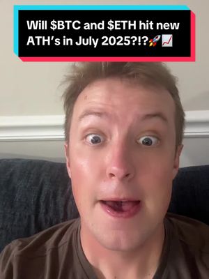A selfie-style video cover with a man in the center, head and shoulders visible. He has short, light-colored hair and is wearing a brown shirt. His eyes are wide and his mouth is slightly open. Above him is a rectangular text overlay with a black background and text in white, blue, and red.