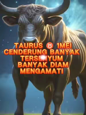 The cover image features a stylized illustration of a bull in front of what appears to be stylized starry night or an aurora borealis. Overlaid on the image is bold, orange text that appears to be some type of statement about the taurus zodiac sign.