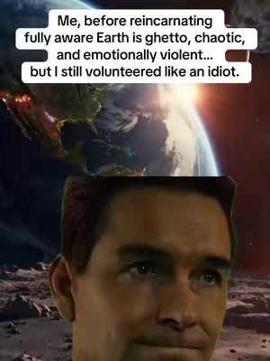The cover image features a man's face in the foreground with a zoomed-in shot of the earth in the background with text overlay.