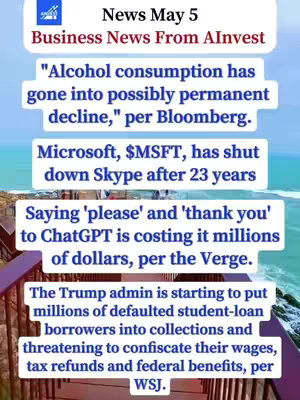 The cover image is a vertical graphic with a light blue background and a view of a wooden walkway over water. The content is formatted as a list of news items in white and blue text.