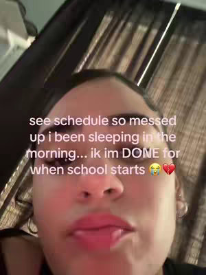 The cover image is a close-up selfie of a person, likely a young female, framed from the chest up. The face is centered, with the person looking directly at the camera. The background is out of focus with dark curtains. The person is sticking her tongue out, and the image includes a text overlay with emotive text and emojis. The overall tone is casual and expressive.