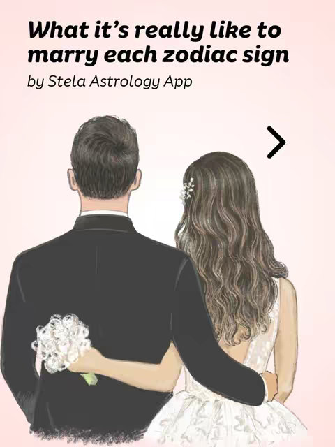 An illustration depicting a couple from the back embracing each other. The man is wearing a black tuxedo and holding a bouquet. The woman is in a white wedding dress with her hair styled up with a hair pin.